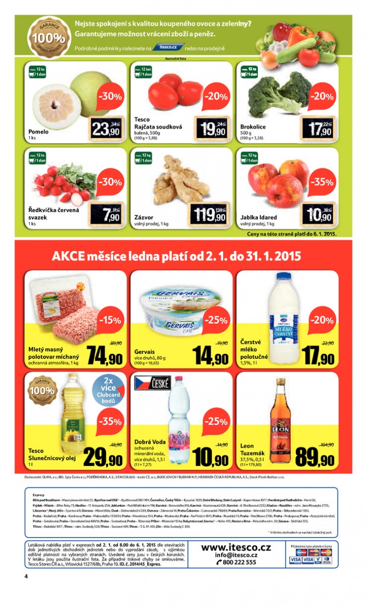 leták Tesco Expres obchody od 2.1.2015 strana 1 leták Tesco Expres obchody od 2.1.2015 strana 1