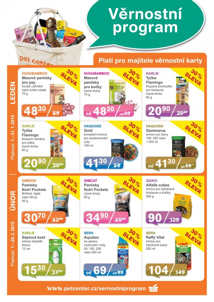 leták Pet Center Akční leták od 1.1.2015 strana 1 leták Pet Center Akční leták od 1.1.2015 strana 1