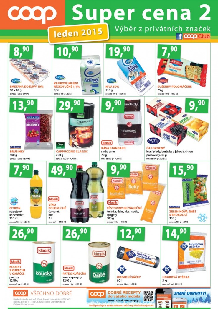 leták COOP Terno od 2.1.2015 strana 1 leták COOP Terno od 2.1.2015 strana 1