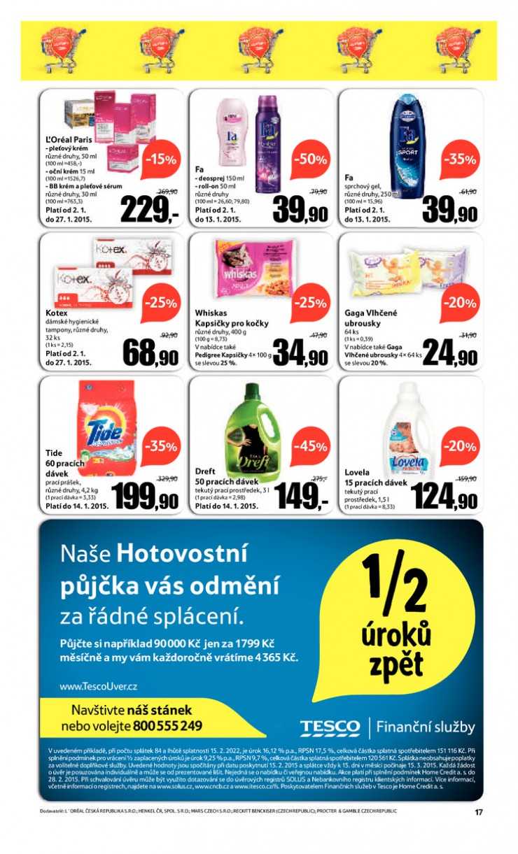 leták Tesco velké hypermarkety od 7.1.2015 strana 1 leták Tesco velké hypermarkety od 7.1.2015 strana 1