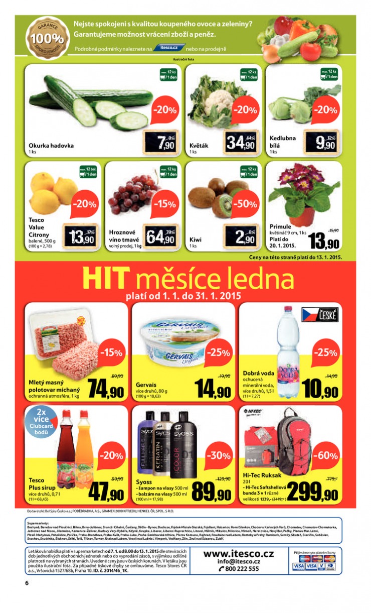 leták Tesco supermarkety od 7.1.2015 strana 1 leták Tesco supermarkety od 7.1.2015 strana 1