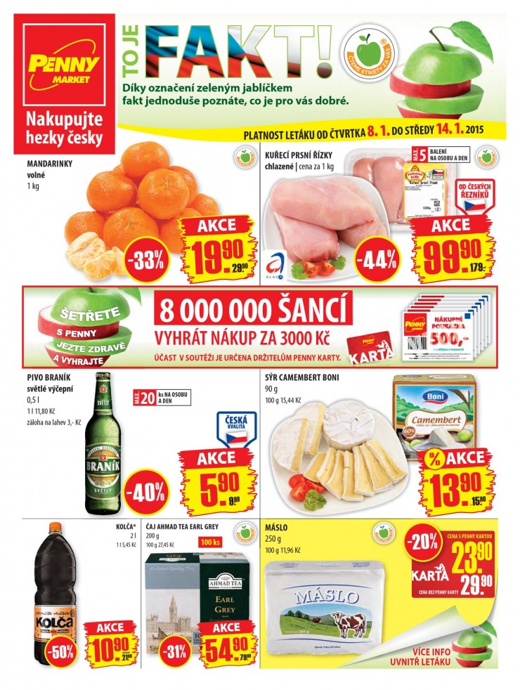 leták Penny Aktuální nabídka od 8.1.2015 strana 1 leták Penny Aktuální nabídka od 8.1.2015 strana 1