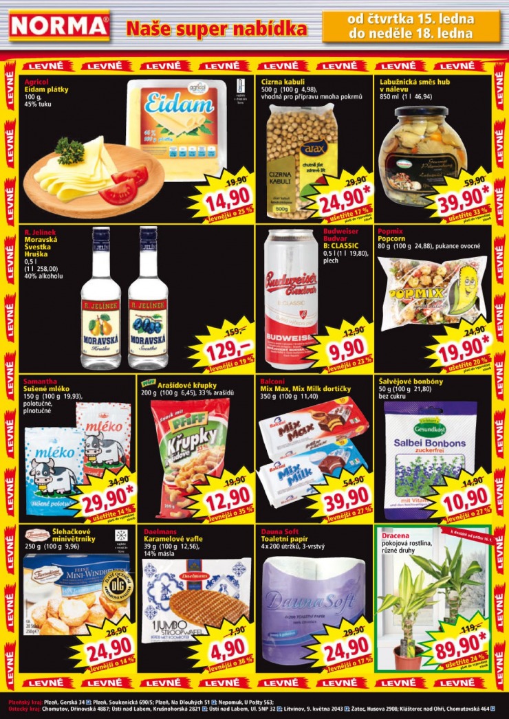 leták Norma Aktuální leták od 12.1.2015 strana 1 leták Norma Aktuální leták od 12.1.2015 strana 1