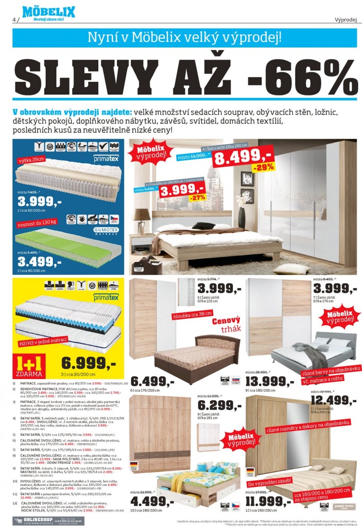 let�k Mobelix Aktu�ln� prospekt od 5. 1. 2015 strana 1
