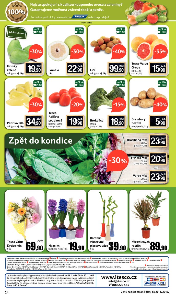 leták Tesco velké hypermarkety od 14. 1. 2015 strana 1 leták Tesco velké hypermarkety od 14. 1. 2015 strana 1
