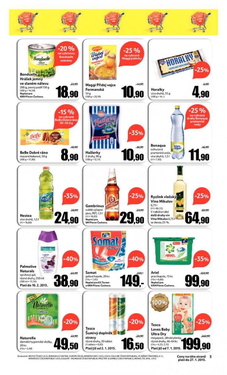 let�k Tesco supermarkety od 14. 1. 2015 strana 1