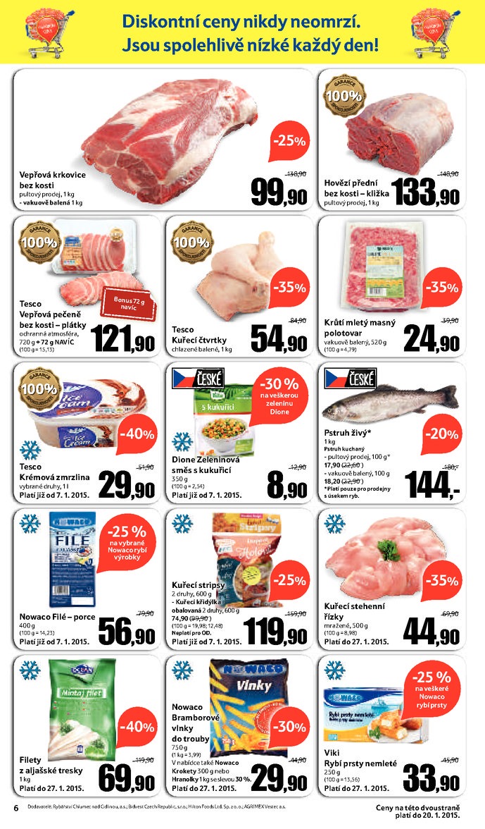 let�k Tesco obchodn� d�m My N�rodn� od 14. 1. 2015 strana 1