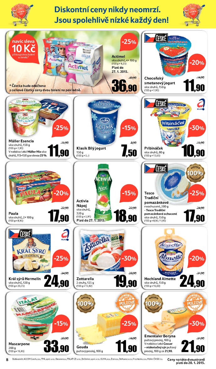 let�k Tesco obchodn� d�m My N�rodn� od 14. 1. 2015 strana 1