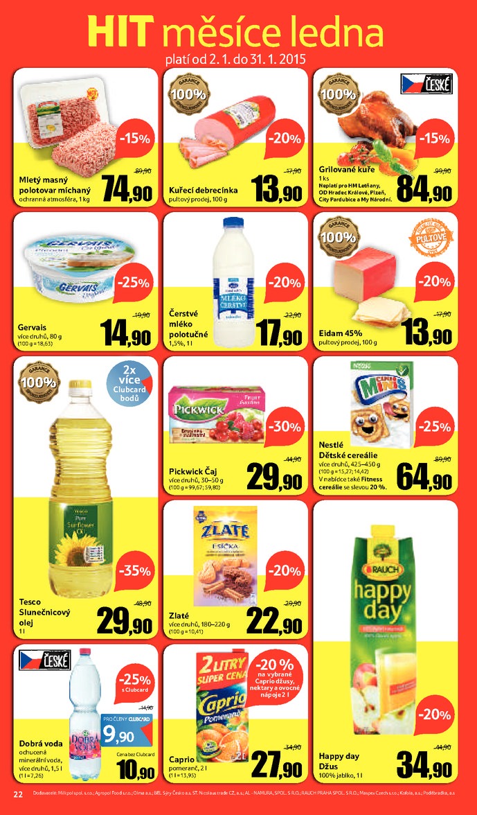 let�k Tesco obchodn� d�m My N�rodn� od 14. 1. 2015 strana 1