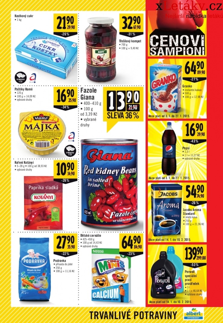 leták Albert Hypermarket leták strana 1 leták Albert Hypermarket leták strana 1
