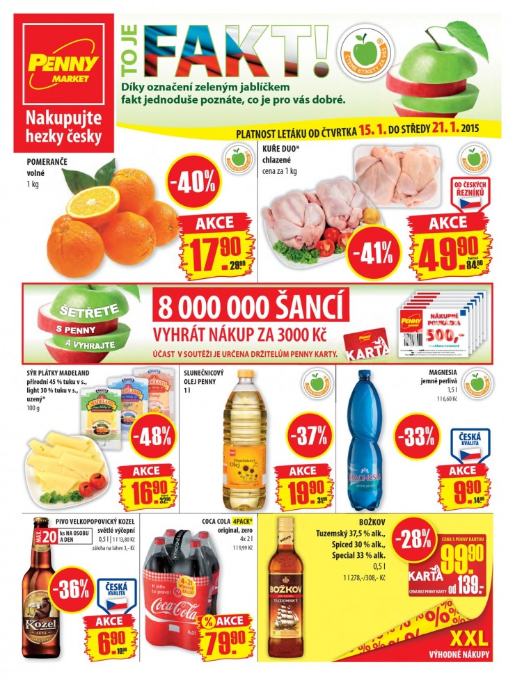 leták Penny Aktuální nabídka od 15. 1. 2015 strana 1 leták Penny Aktuální nabídka od 15. 1. 2015 strana 1