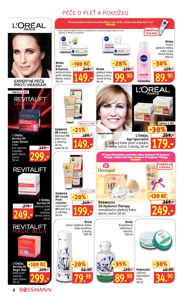 leták Rossmann Leták od 19. 1. 2015 strana 1 leták Rossmann Leták od 19. 1. 2015 strana 1