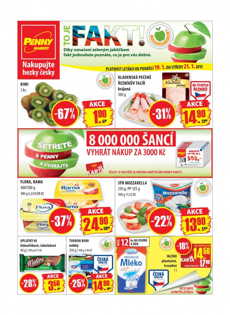 leták Penny Aktuální nabídka od 19.1.2015 strana 1 leták Penny Aktuální nabídka od 19.1.2015 strana 1