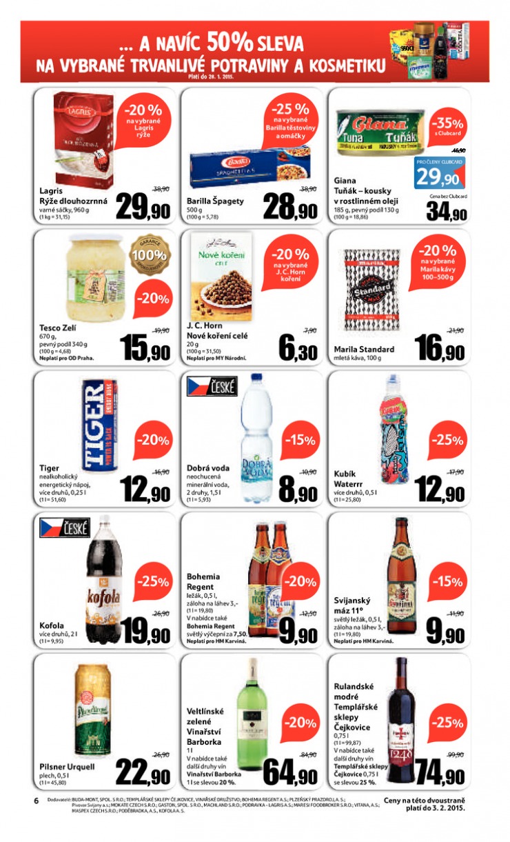 leták Tesco OD od 21.1.2015 strana 1 leták Tesco OD od 21.1.2015 strana 1