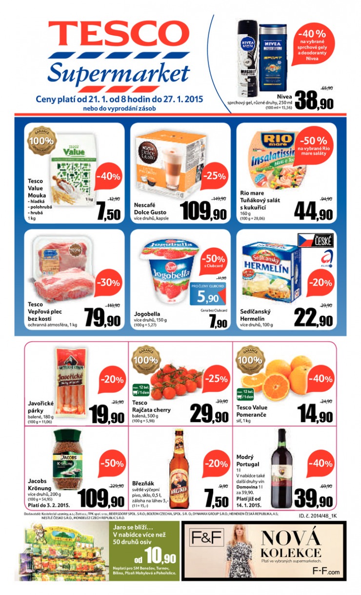 letk Tesco supermarkety od 21.1.2015 strana 1