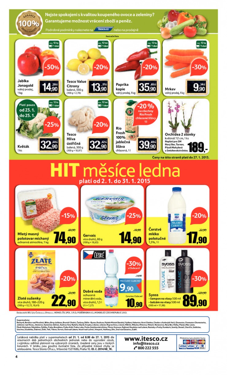 leták Tesco supermarkety od 21.1.2015 strana 1 leták Tesco supermarkety od 21.1.2015 strana 1