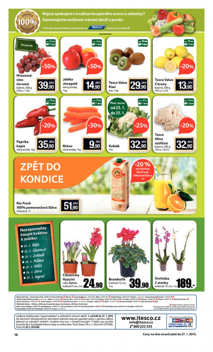 leták Tesco velké hypermarkety od 21.1.2015 strana 1 leták Tesco velké hypermarkety od 21.1.2015 strana 1