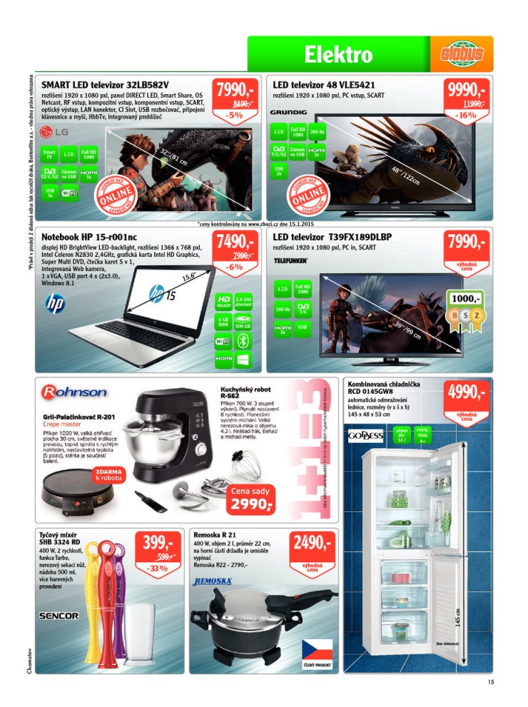 let�k Globus Na�e noviny od 22.1.2015 strana 1