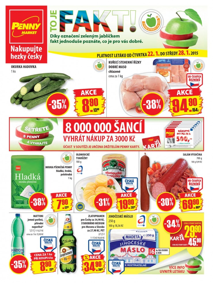leták Penny Aktuální nabídka od 22.1.2015 strana 1 leták Penny Aktuální nabídka od 22.1.2015 strana 1