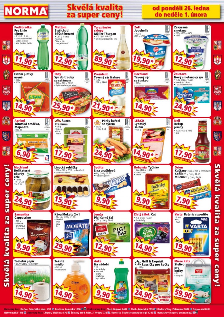 leták Norma Aktuální leták od 26.1.2015 strana 1 leták Norma Aktuální leták od 26.1.2015 strana 1