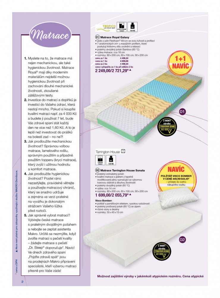 leták Makro Dokonalý spánek od 28.1.2015 strana 1 leták Makro Dokonalý spánek od 28.1.2015 strana 1
