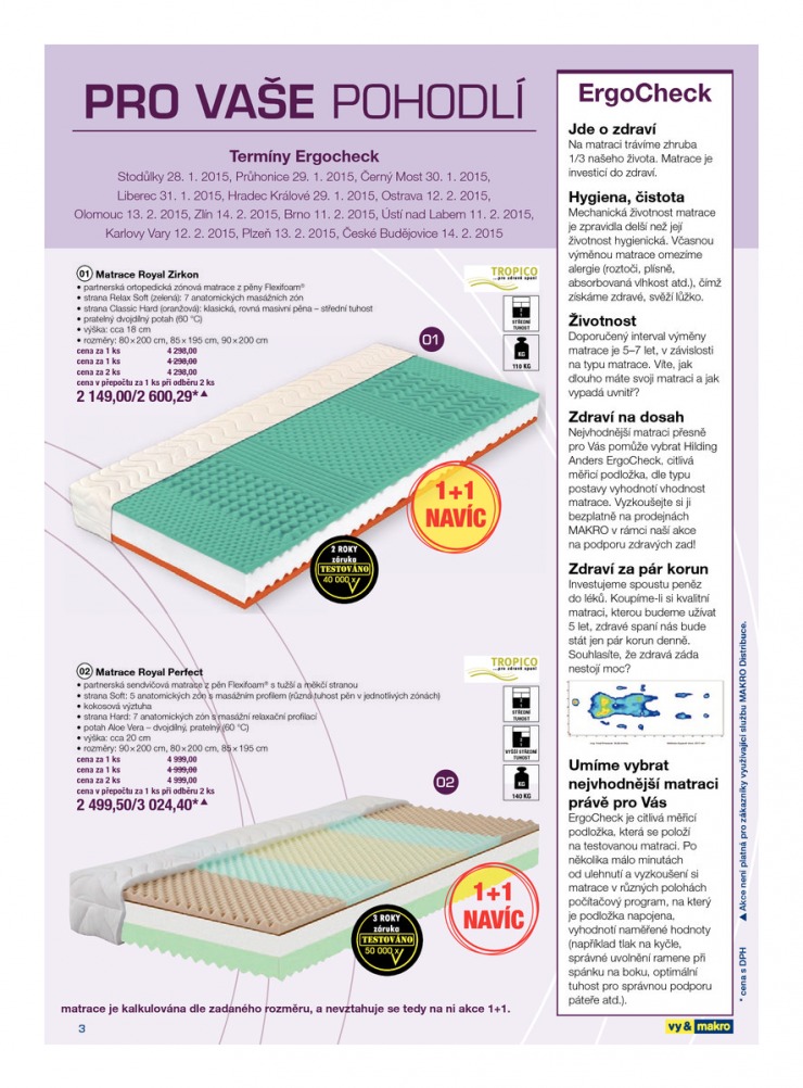 leták Makro Dokonalý spánek od 28.1.2015 strana 1 leták Makro Dokonalý spánek od 28.1.2015 strana 1