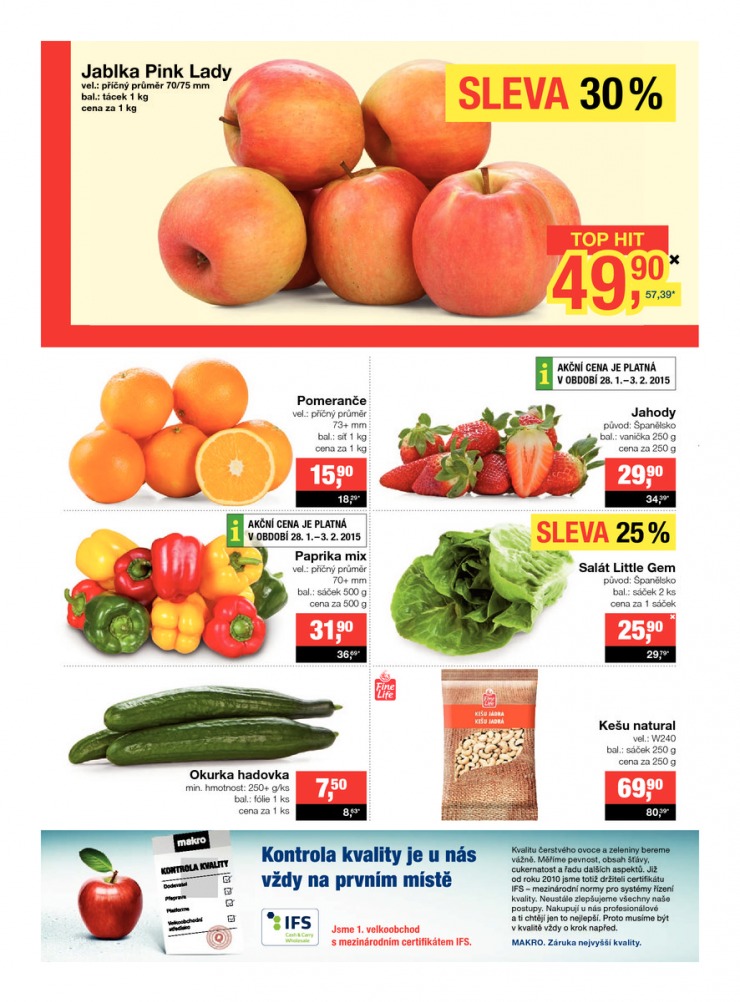 leták Makro Potraviny od 28.1.2015 strana 1 leták Makro Potraviny od 28.1.2015 strana 1