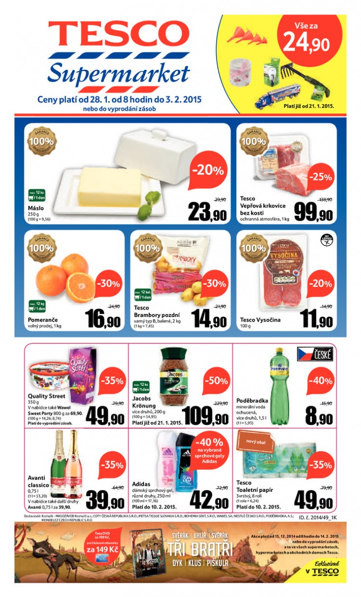letk Tesco supermarkety od 28.1.2015 strana 1