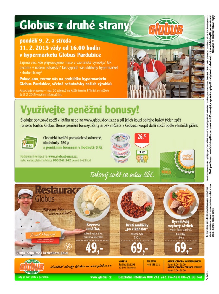 leták Globus Naše noviny od 29.1.2015 strana 1 leták Globus Naše noviny od 29.1.2015 strana 1