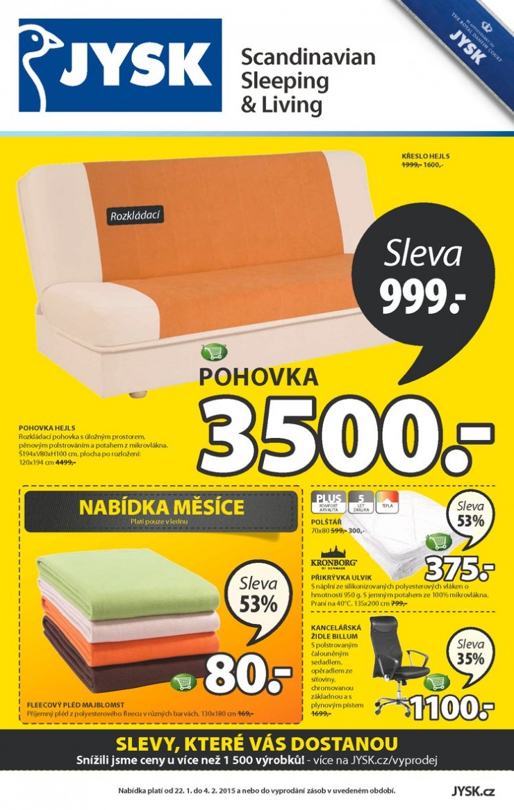 letk Jysk Nabdka tdne od 22.1.2015 strana 1