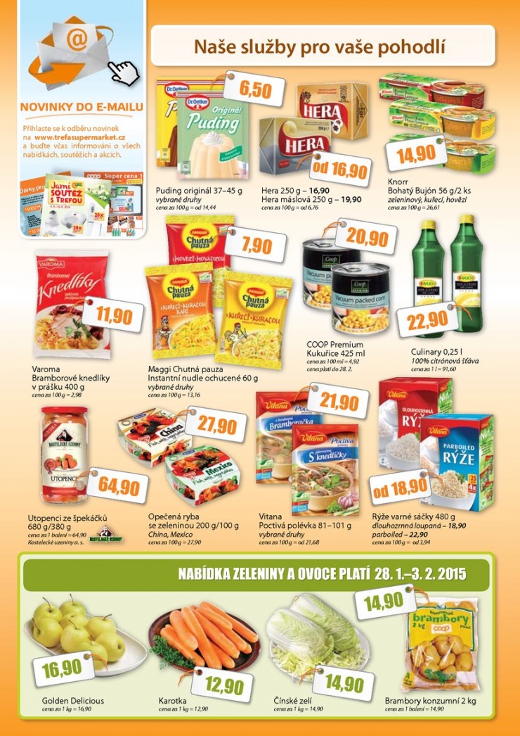 leták COOP Trefa od 28.1.2015 strana 1 leták COOP Trefa od 28.1.2015 strana 1