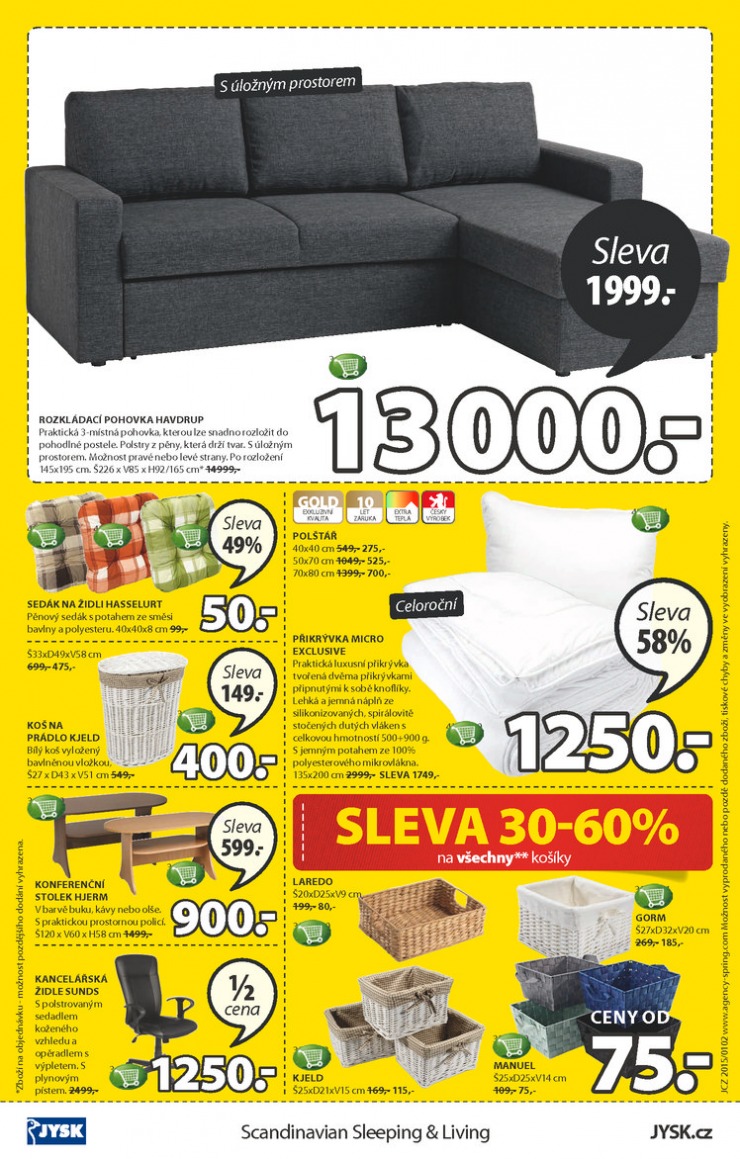 leták Jysk Nabídka týdne od 29.1.2015 strana 1 leták Jysk Nabídka týdne od 29.1.2015 strana 1