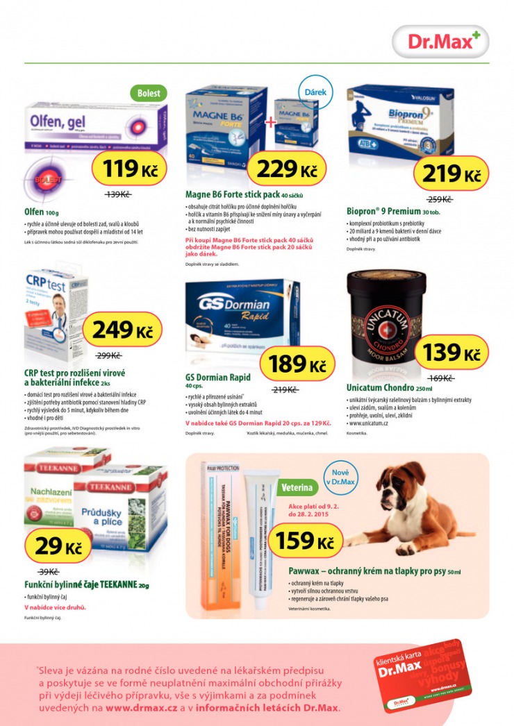 leták Dr. Max lékárna Aktuální leták od 4.2.2015 strana 1 leták Dr. Max lékárna Aktuální leták od 4.2.2015 strana 1