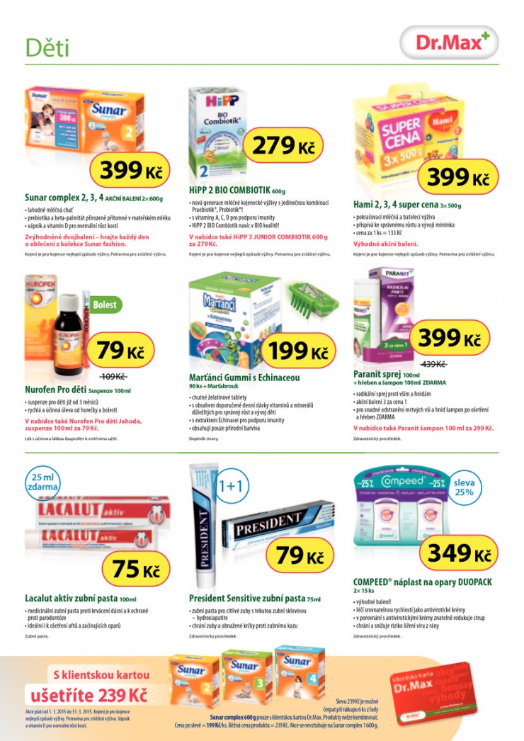 leták Dr. Max lékárna Aktuální leták od 4.2.2015 strana 1 leták Dr. Max lékárna Aktuální leták od 4.2.2015 strana 1