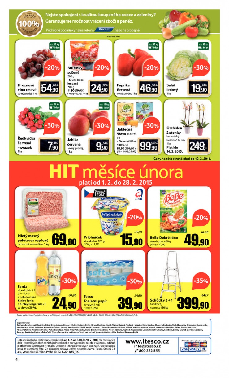 leták Tesco supermarkety od 4.2.2015 strana 1 leták Tesco supermarkety od 4.2.2015 strana 1