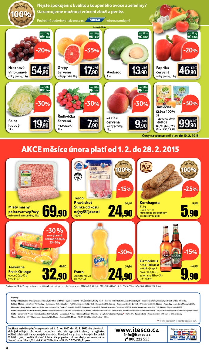 leták Tesco Expres obchody od 4.2.2015 strana 1 leták Tesco Expres obchody od 4.2.2015 strana 1