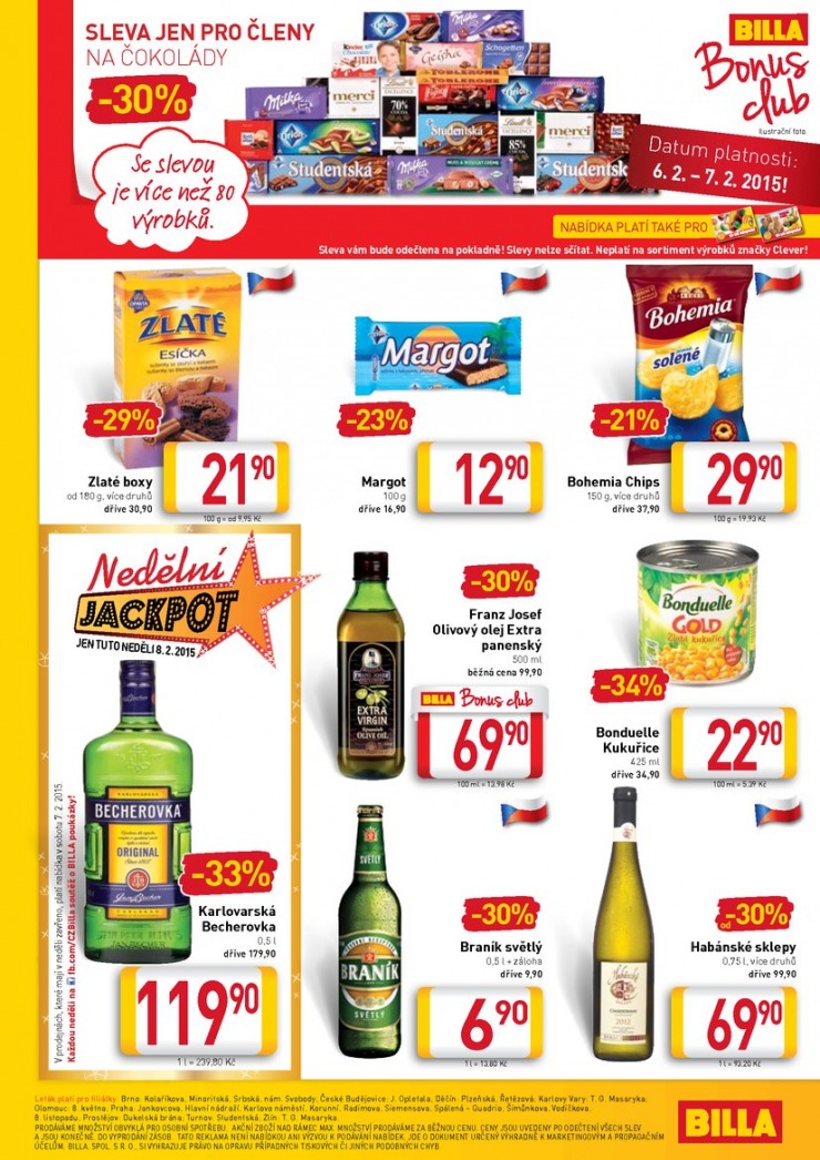 leták Billa malý od 4.2.2015 strana 1 leták Billa malý od 4.2.2015 strana 1
