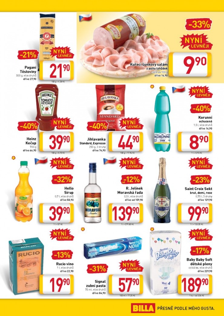 leták Billa velký od 4.2.2015 strana 1 leták Billa velký od 4.2.2015 strana 1