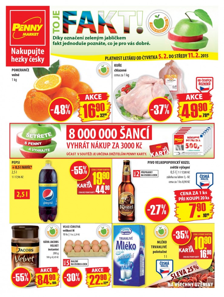leták Penny Aktuální nabídka od 5.2.2015 strana 1 leták Penny Aktuální nabídka od 5.2.2015 strana 1