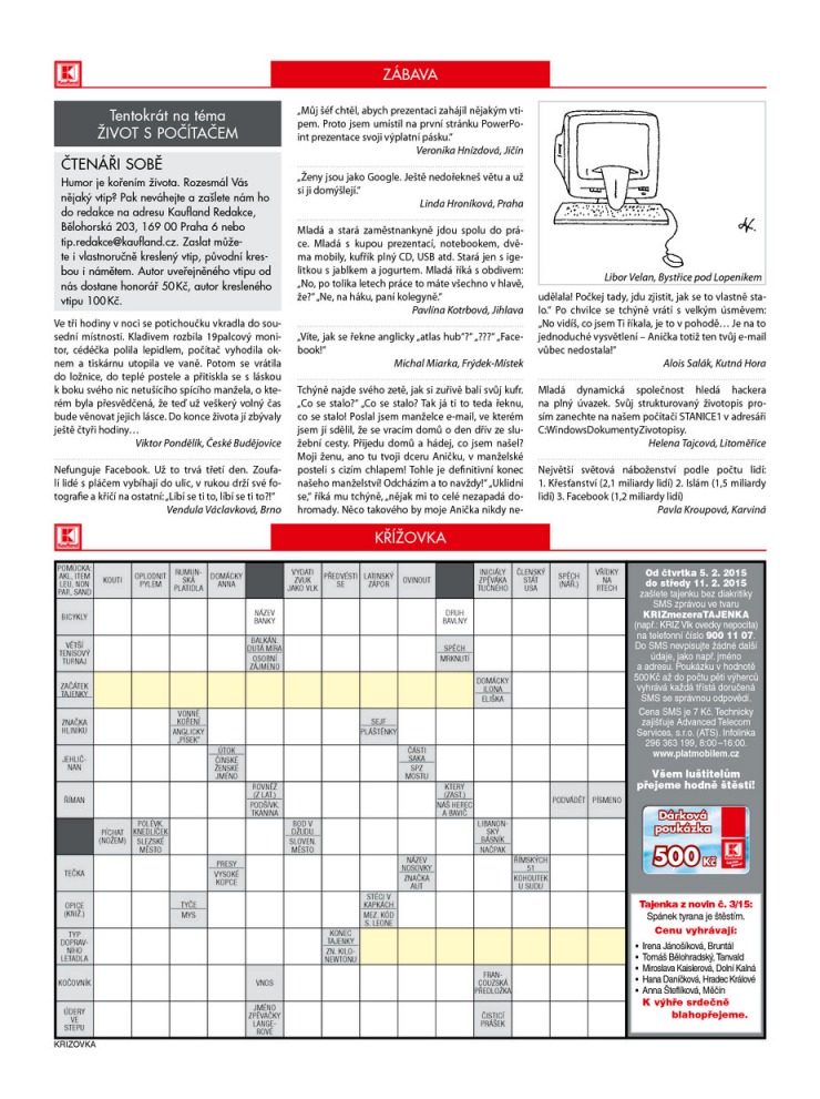 let�k Kaufland Aktu�ln� nab�dka od 5.2.2015 strana 1