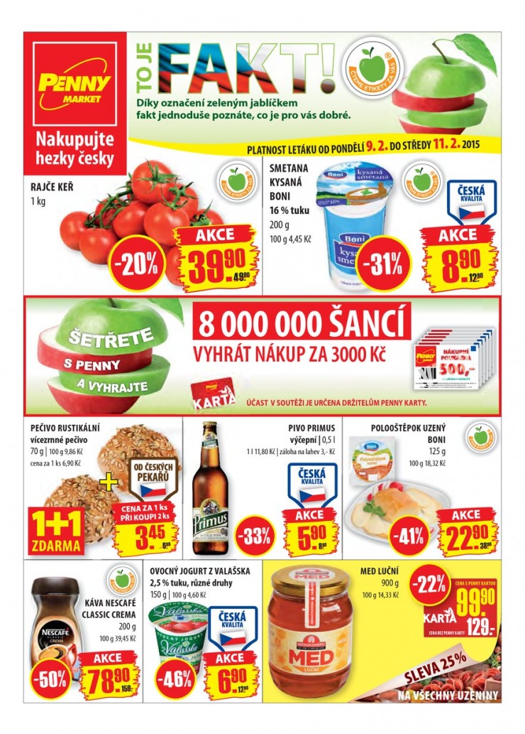 leták Penny Aktuální nabídka od 9.2.2015 strana 1 leták Penny Aktuální nabídka od 9.2.2015 strana 1