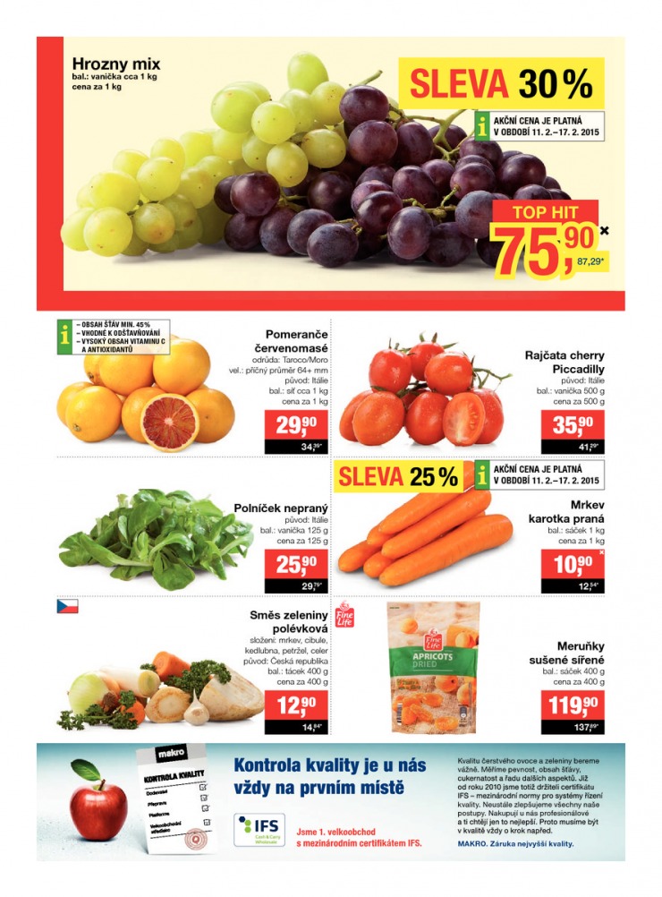 leták Makro Potraviny od 11.2.2015 strana 1 leták Makro Potraviny od 11.2.2015 strana 1
