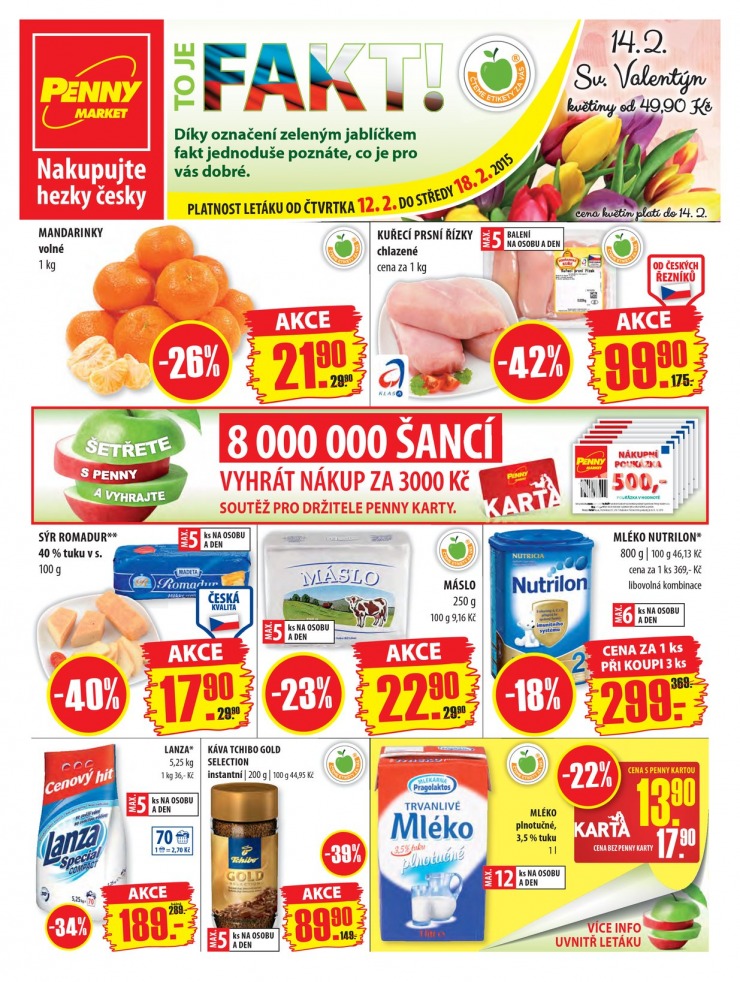leták Penny Aktuální nabídka od 12.2.2015 strana 1 leták Penny Aktuální nabídka od 12.2.2015 strana 1
