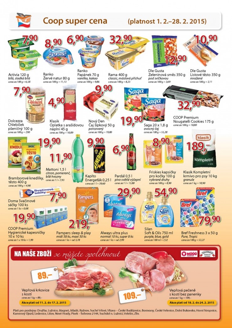 leták COOP Trefa od 11.2.2015 strana 1 leták COOP Trefa od 11.2.2015 strana 1
