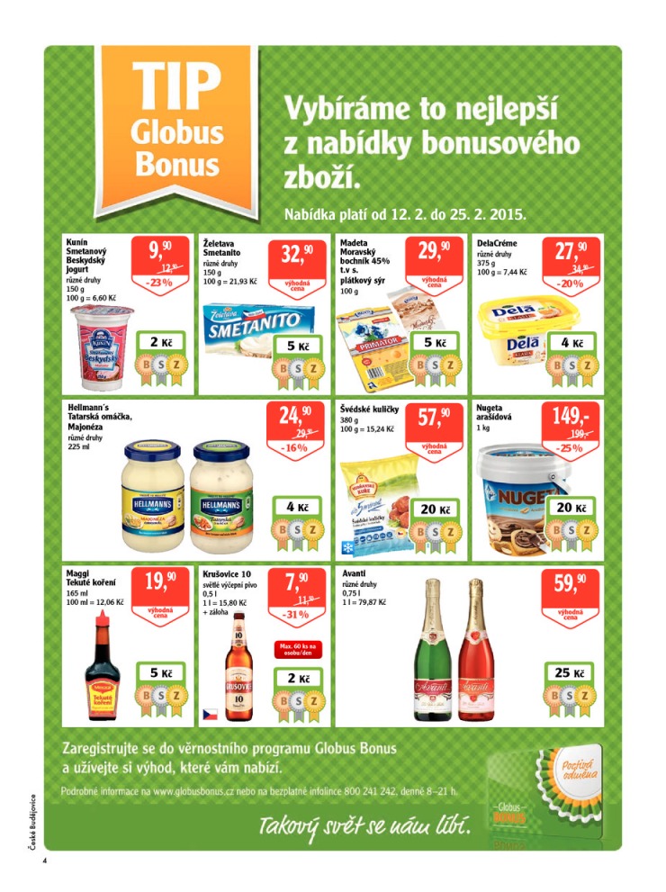 leták Globus Naše noviny od 12.2.2015 strana 1 leták Globus Naše noviny od 12.2.2015 strana 1