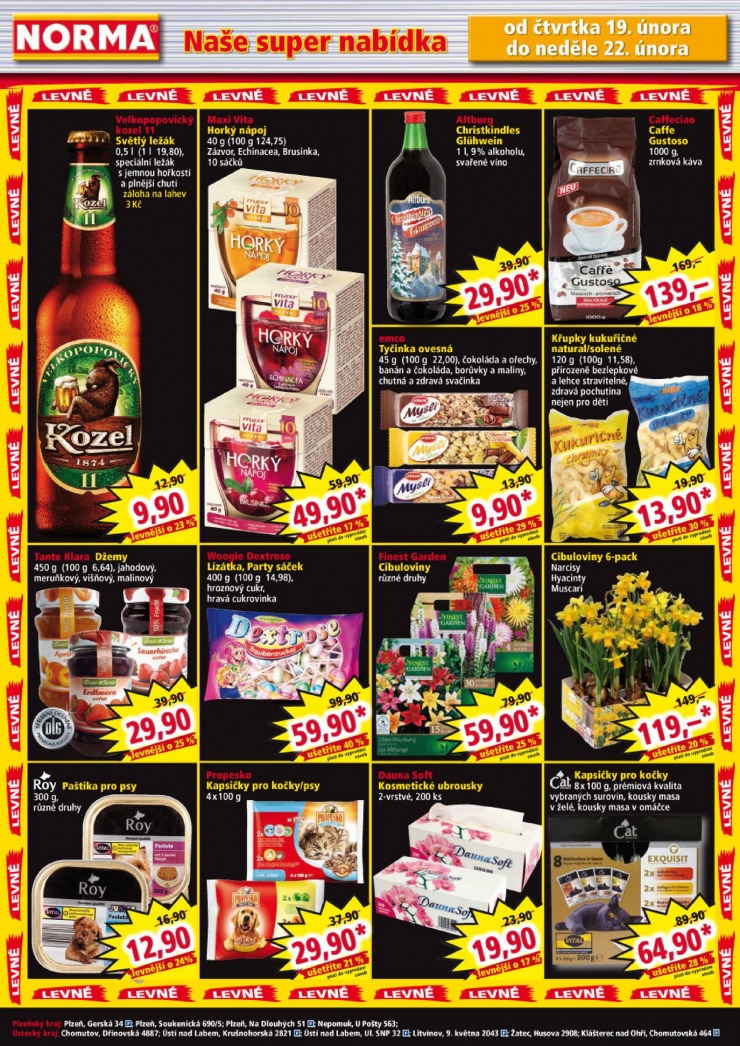 leták Norma Aktuální leták od 16.2.2015 strana 1 leták Norma Aktuální leták od 16.2.2015 strana 1