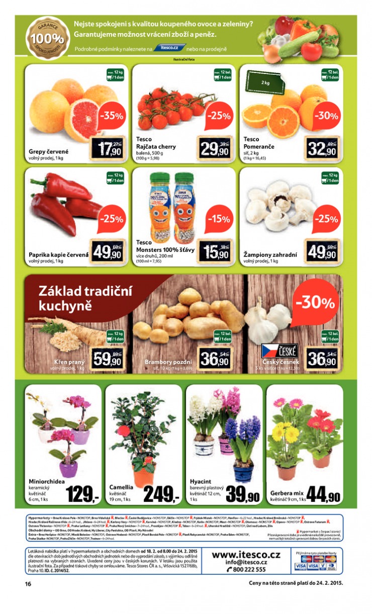leták Tesco velké hypermarkety od 18.2.2015 strana 1 leták Tesco velké hypermarkety od 18.2.2015 strana 1