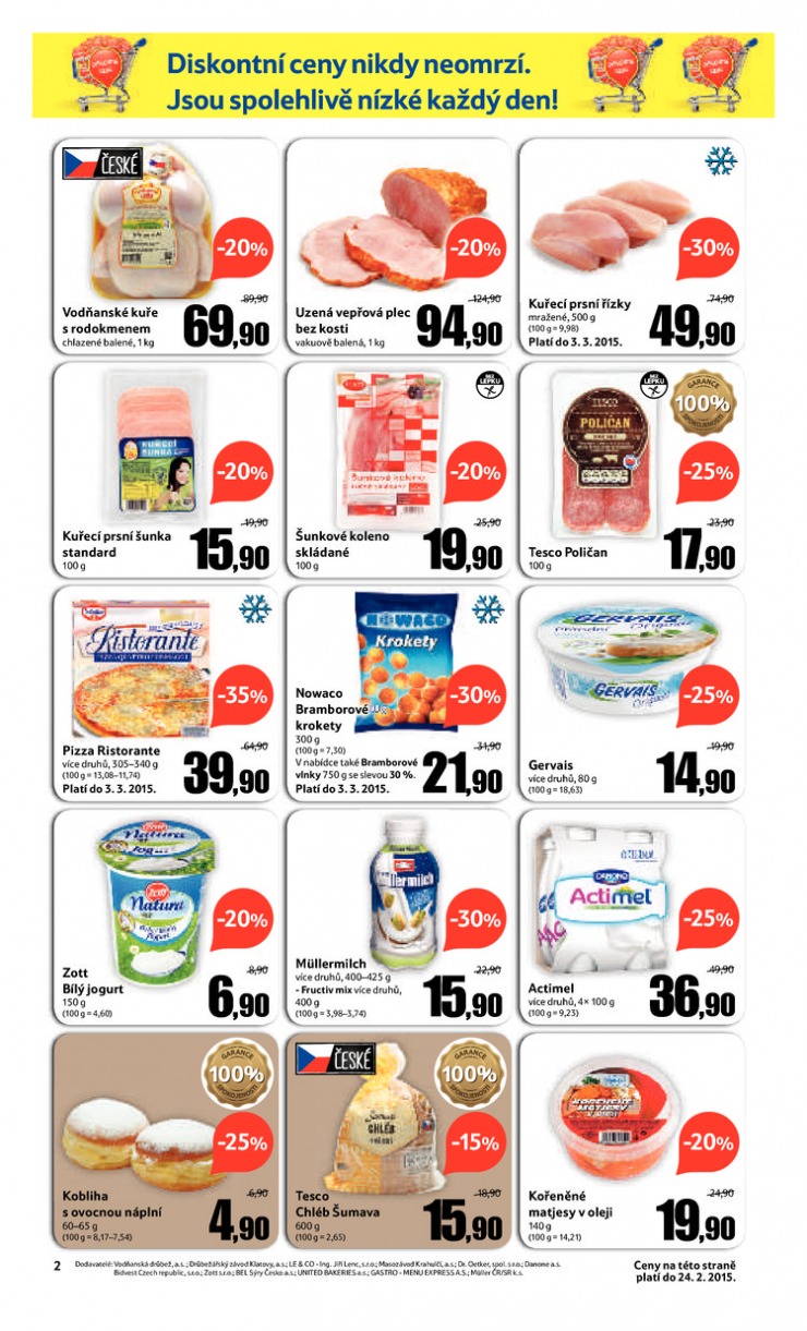 leták Tesco supermarkety od 18.2.2015 strana 1 leták Tesco supermarkety od 18.2.2015 strana 1