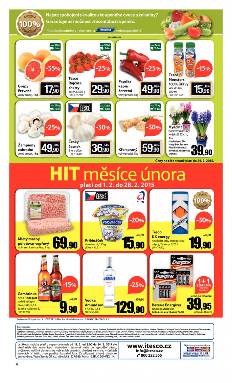 leták Tesco supermarkety od 18.2.2015 strana 1 leták Tesco supermarkety od 18.2.2015 strana 1