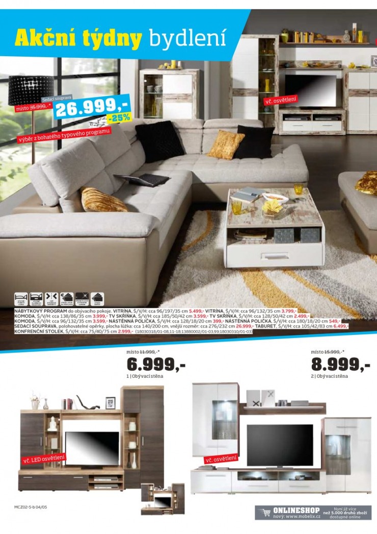 let�k Mobelix Aktu�ln� prospekt od 16.2.2015 strana 1